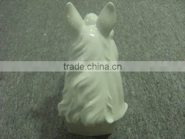 white porcelain horse head