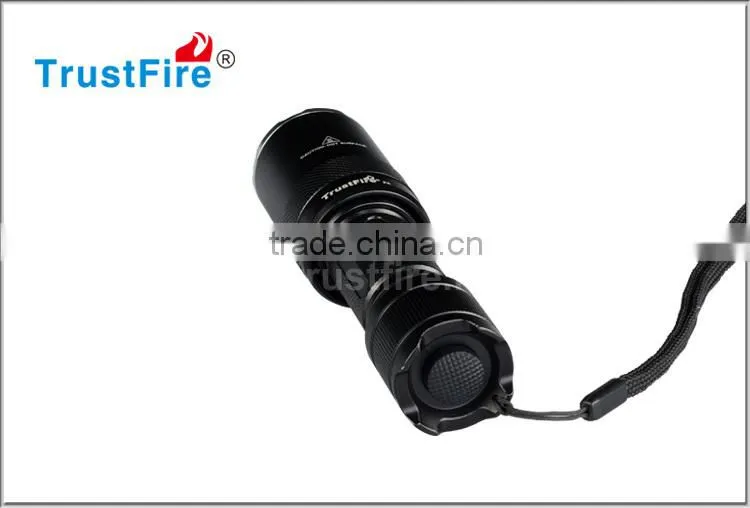 Hot sale TrustFire Z6 police zoomable cree led with 1*CREE XM-L 2 led 1600lumen 300 meters beam range
