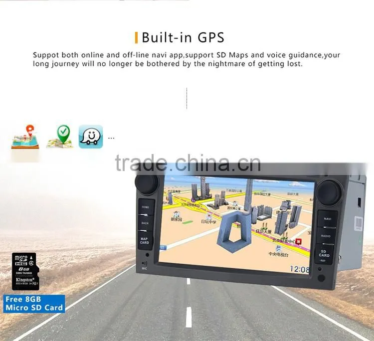 2 din 4x50W Gray Screen car dvd player with GPS for Opel Antara from 2005
