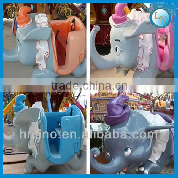Flying elephant ride!!! Amusement park funfair playground equipment flying elephant ride for sale