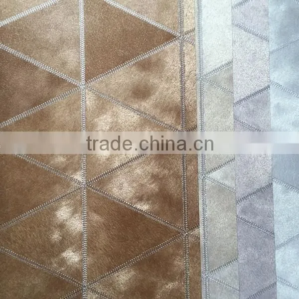 triangle fake leather sewing vinyl wallpaper