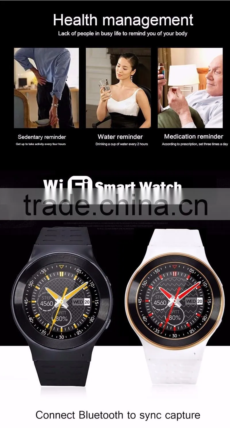 Quad Core 3G smart watch S99 Bluetooth Smart Watch 8G Wrist Phone With BT 4.0 GPS WIFI Andriod V5.1 GPS