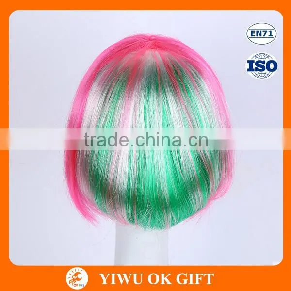 Cheap colorful Japanese bob party wigs