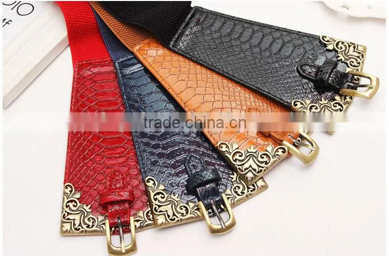 wholesale leather belt Best fashion metal belt PU leather belt