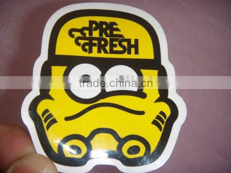 customized waterproof die cut stickers
