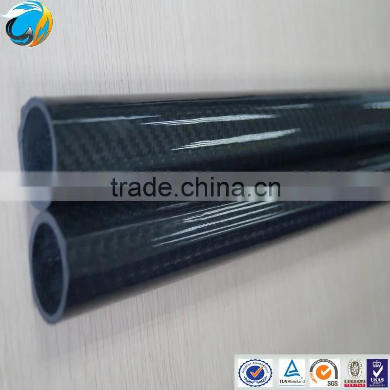 High quality carbon fiber pipe of high glossy