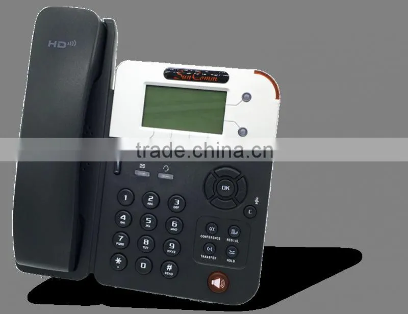 SunComm SC-2169WP 2 SIP numbers WiFi IP Phone Desktop support multi-language