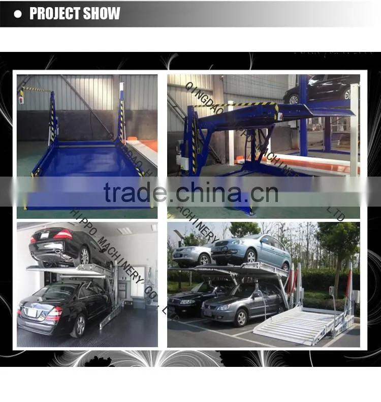 carport type 2 floor car parking lift