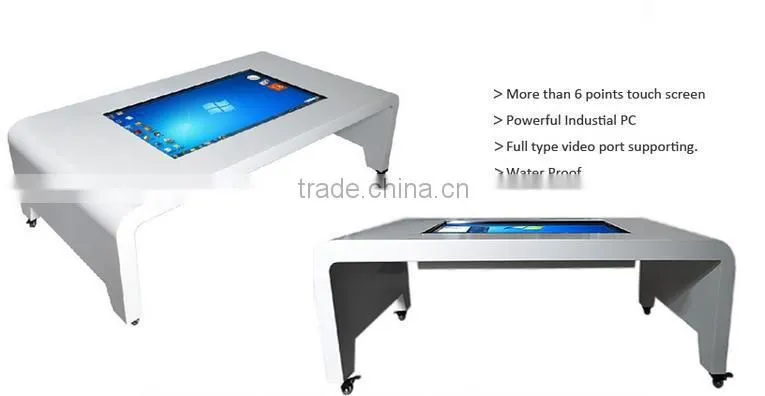 42''55" fashionable interactive touch table with mini pc for gaming