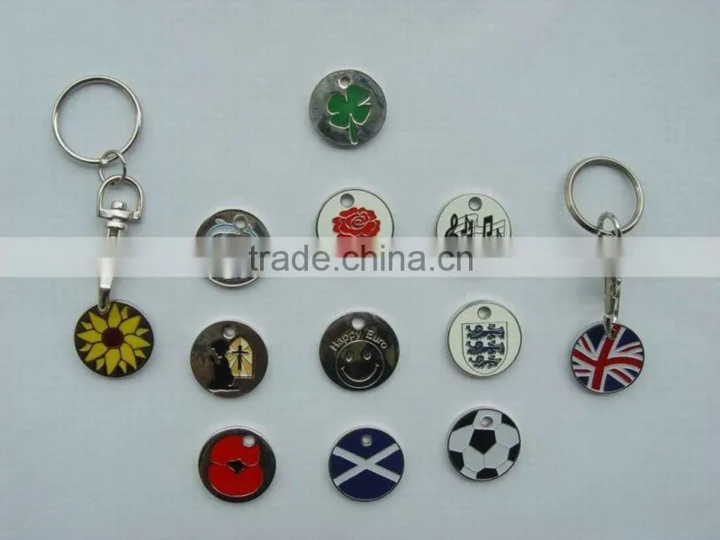 supermarket plastic shopping cart coin shopping trolley coin