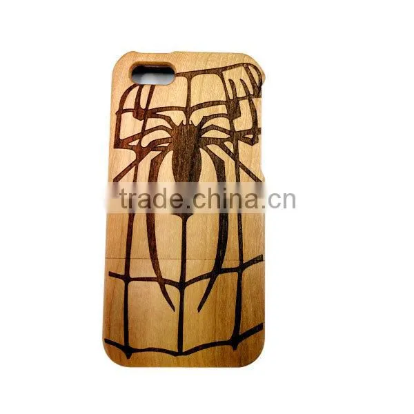 Custom laser logo handmade for bamboo iphone 5 case