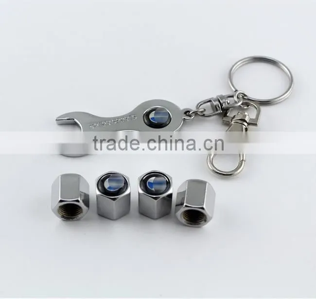 4pcs metal good quality fit for all tubeless car tire wrench valve cap