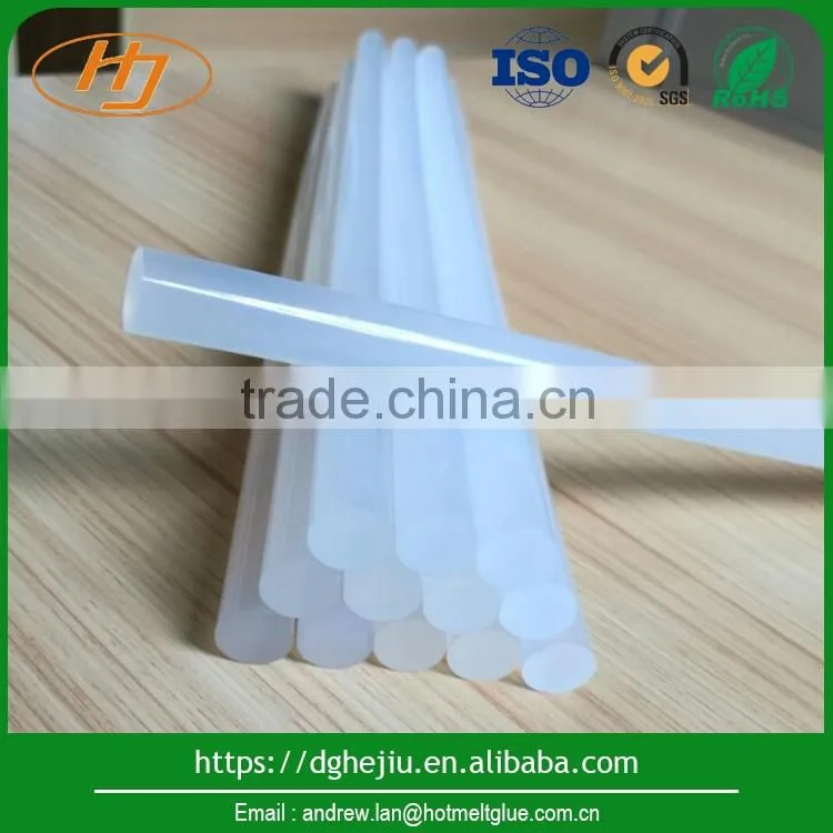 Wholesale high quality transparent EVA hot melt adhesive glue stick for metal, aluminum and plastic bonding