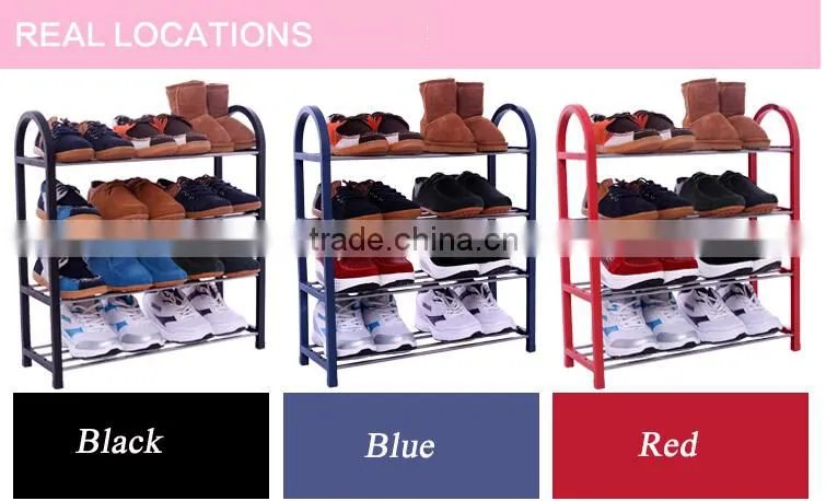 4 tire 12 pairs living room portable wall shoe rack FH- SR00284