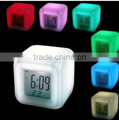 2016 Digital transparent lcd clock