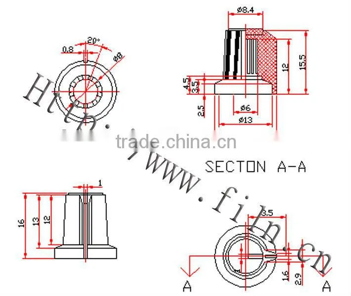 FL12-35 neon shift rotary switch lowes kitchen cabinet knobs
