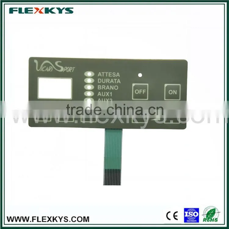 metal dome LCD membrane switch fitness equipment