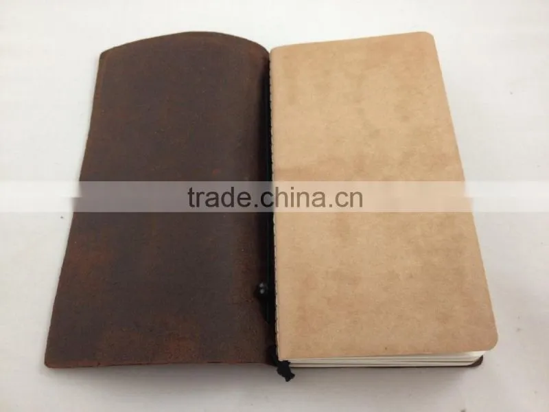 midori notebook leather loose-leaf travel notebook