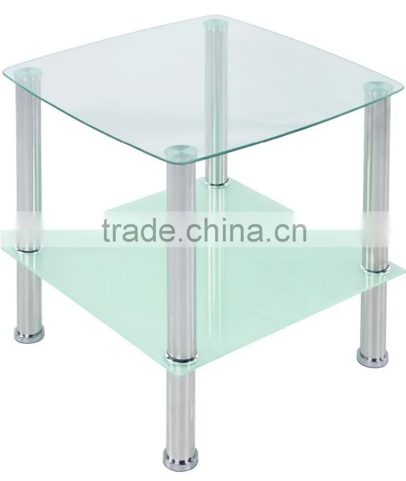 African coffee table simple design glass coffee table JC-03