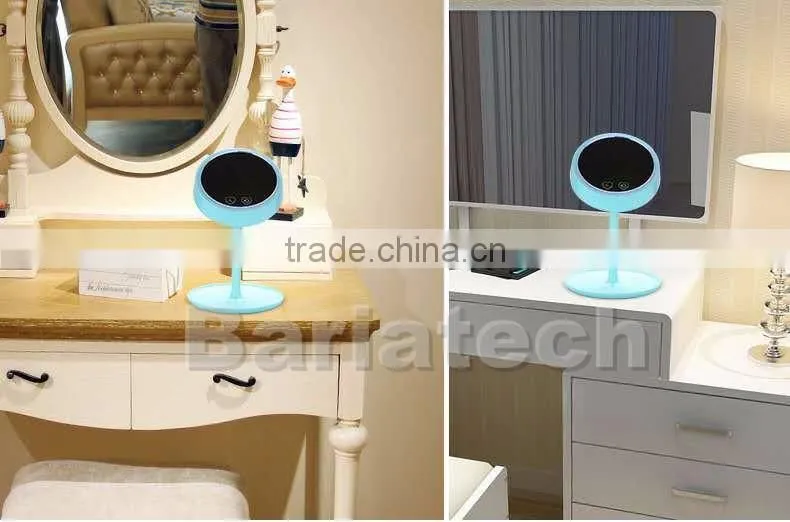 Fashional Touch Screen LED Make-up Mirror Lighted & Desktop Make Up Mirror With LED Light Lamp