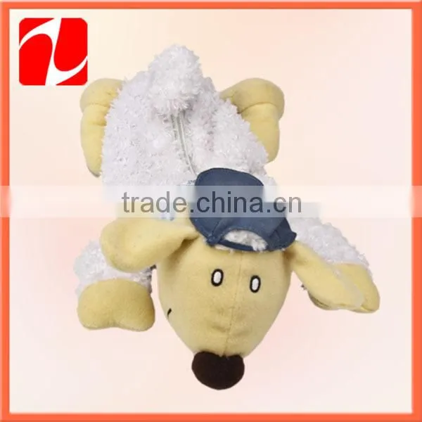 Factory direct sale Brown Plush Bear Toy with Scarf clothing