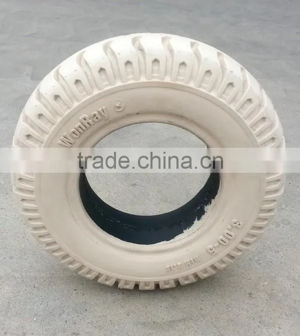 small wheels 300-5/2.15 for trailers rubber tire bearing wheel 300-5/2.15 with deep groove pattern