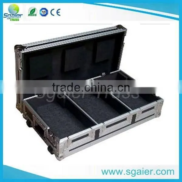 Sgaier 16u Flight Case with Twin Table DJ Flight Case