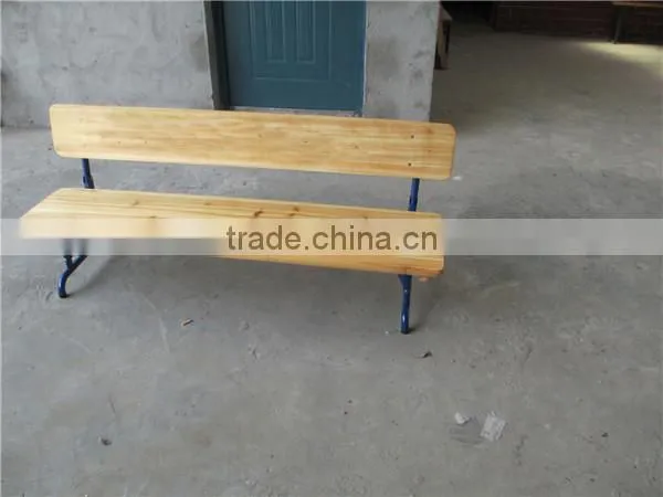 Hot Sale Wooden Bench Cast With Iron