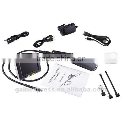 Detachable 3.5" USB Wireless Video Inspection Recordable Borescope Endoscope Camera + 1Meter Flexible probe 12mm camera head