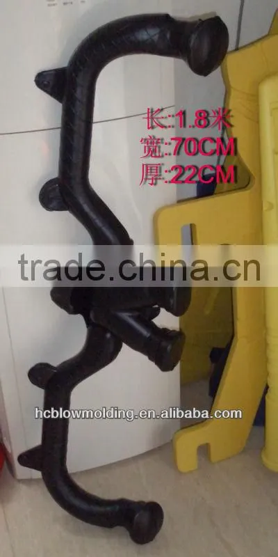 OEM Blow Molding auto parts Plastic HDPE car ventilation bent pipes for sale