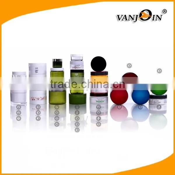 Plastic Cute Heart Shape Cosmetic Jar Candy Jar