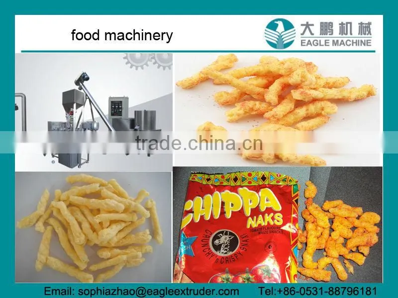 Corn chips production line/corn grits puff snack machine