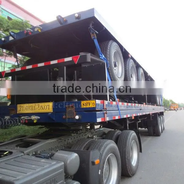 3 axles 40 Foot Container Transport Trailer 60 Ton