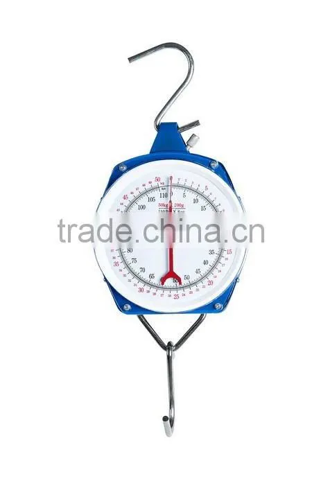 200kg spring hanging scale digital hook spring type weighing scale