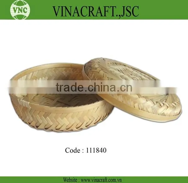 Small bamboo box for gift packing