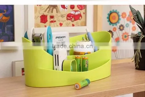 cy271 Multi-Purpose PP Plastic Desktop Storage Box Case Pen Pencil Holder Plastic Cosmetics Make Up office Desk Organizer