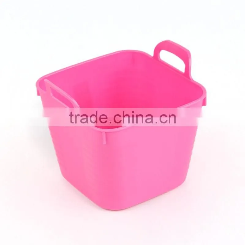 Various and Reliable laundry basket plastic bucket with handle for home & commercial use