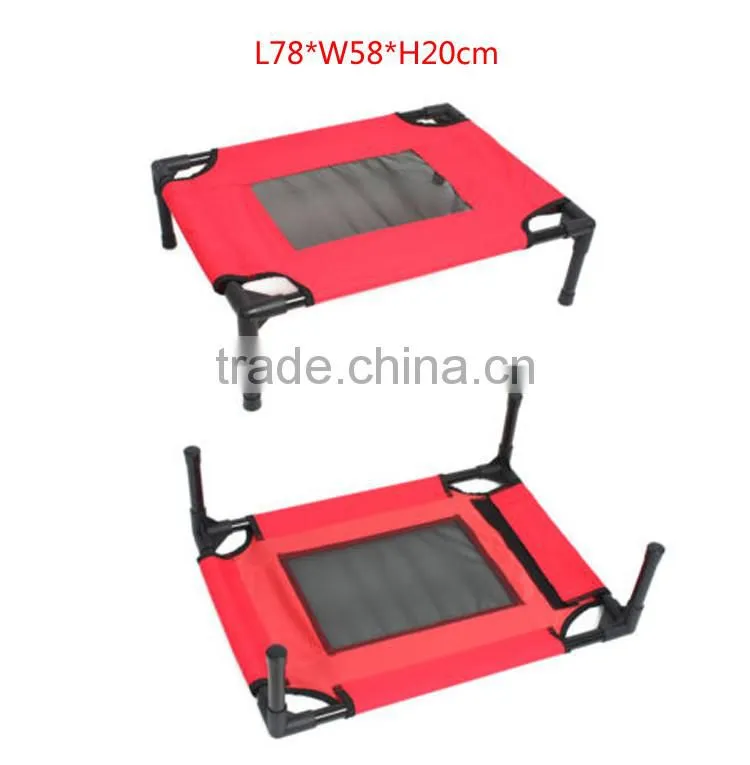 Hot sale red removable metal frame washable waterproof dog bed