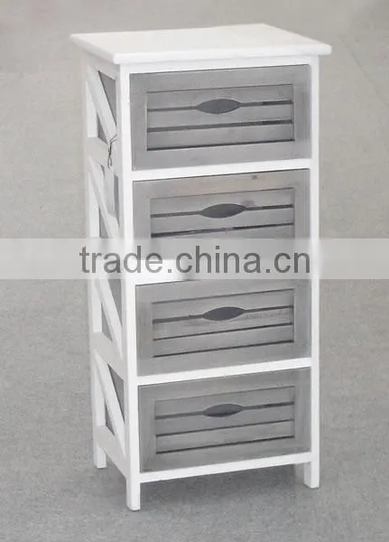 Good quality low moq retro wooden cabinet with 4 drawer