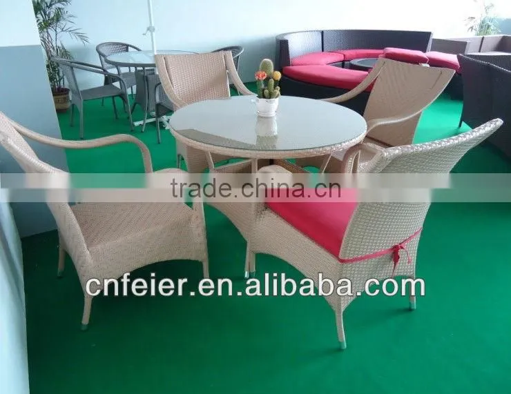 High quality PE Wicker Patio poolside rattan outdoor furniture