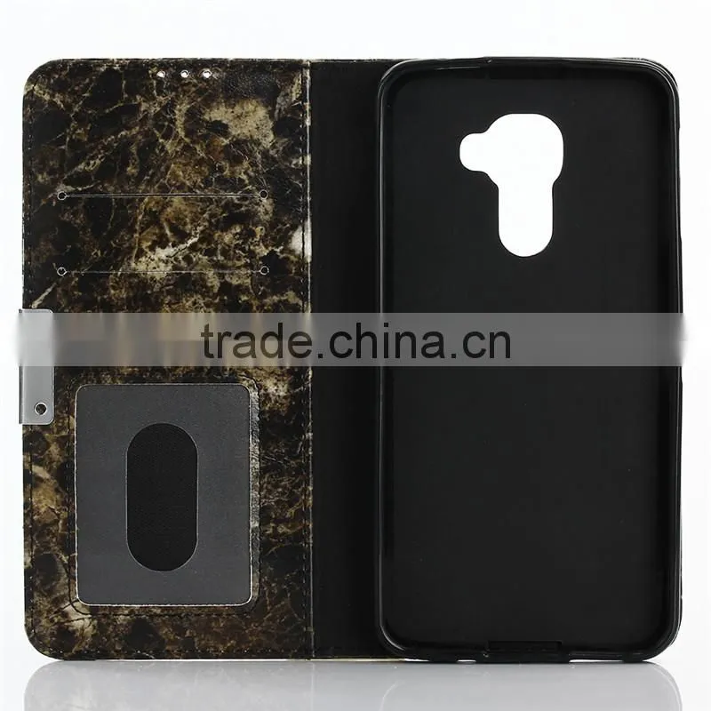 Noble design high quality marble PU card bumper/pocket cell phone case for Blackberry DTEK60
