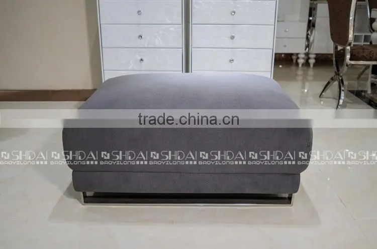 GREY L Shape FABRIC contemporary sectional sofa SET G172-RE