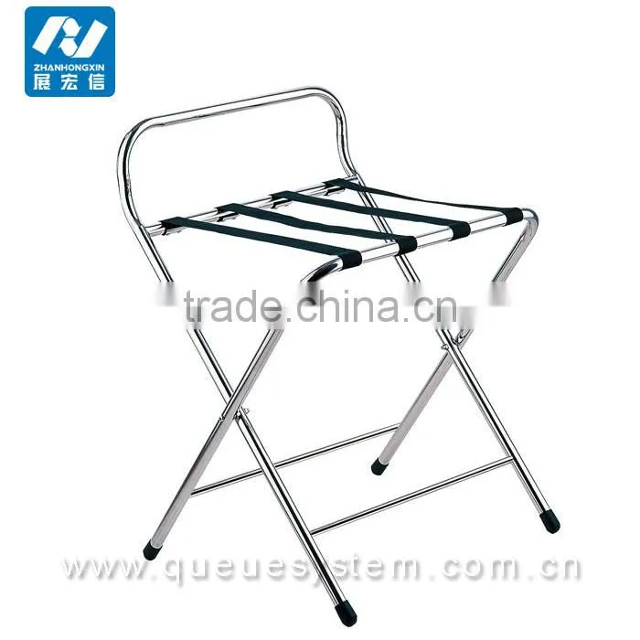China Stainless Steel Hotel Room Luggage Rack For Bedrooms