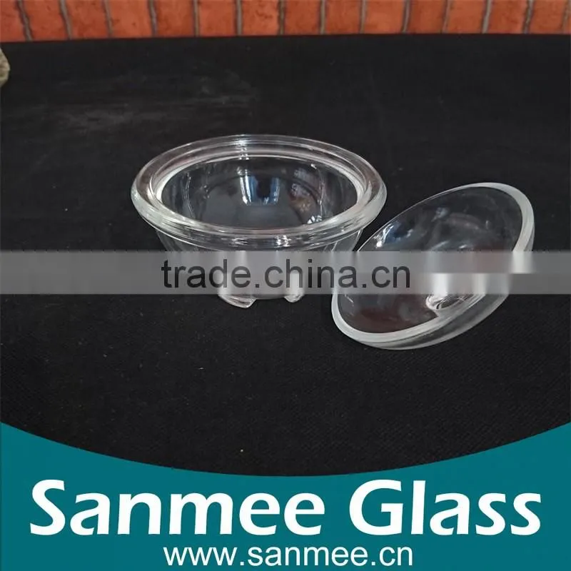 Good Price Clear Glass Salad Bowl with Lid