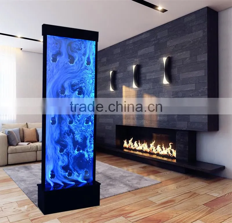 Custom project water bubble led foutains hotel inn wall decoration