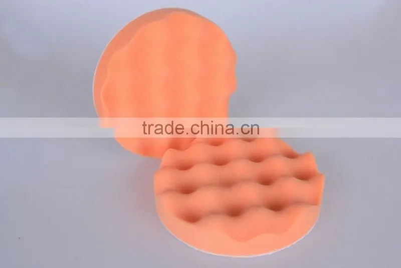 Flat waffle foam pad for car cutting ,polishing, waxing