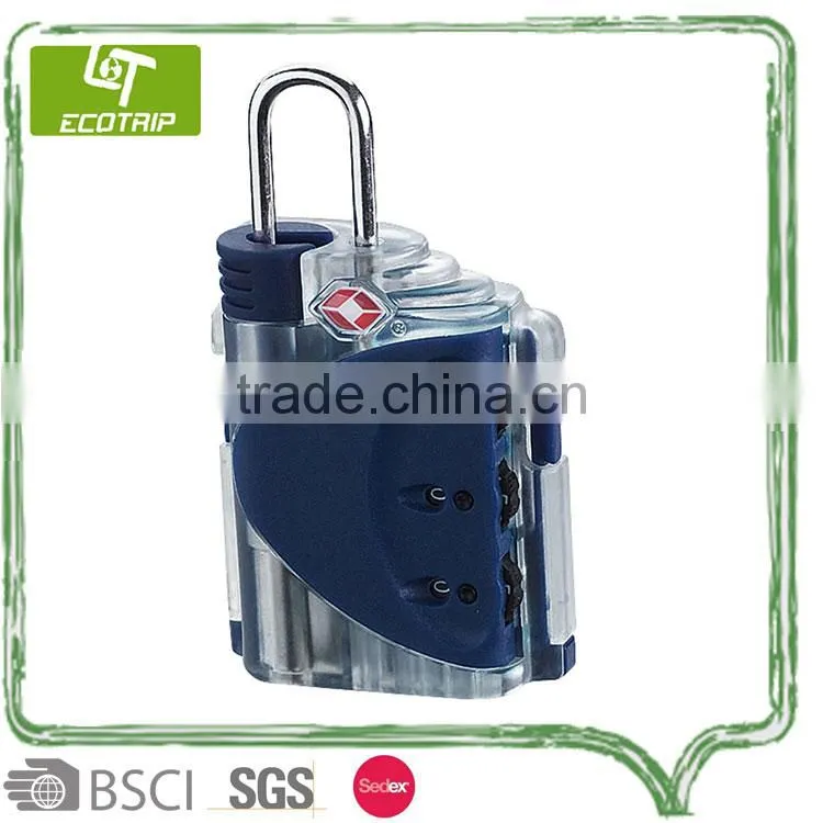 Durable Cast Zin-alloyed Travel 3 Dial Combination TSA Lock With Indicator Can be Customized For Luggage