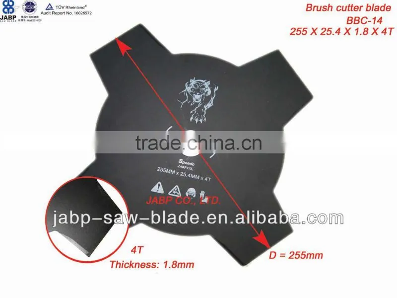 4 T brush cutter blade