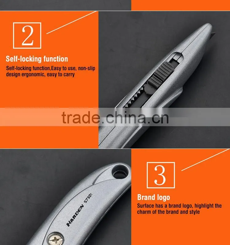 Auto Repairing Aluminum Retractable Universal Utility Knife