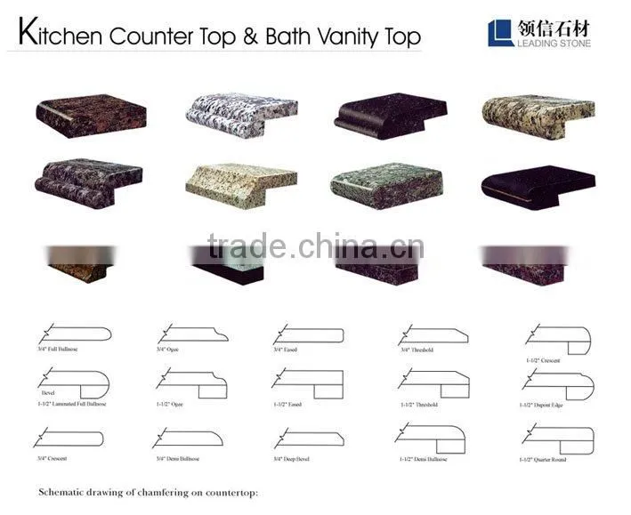 natural kitchen granite countertops colors of good quality/batnroom vanity top